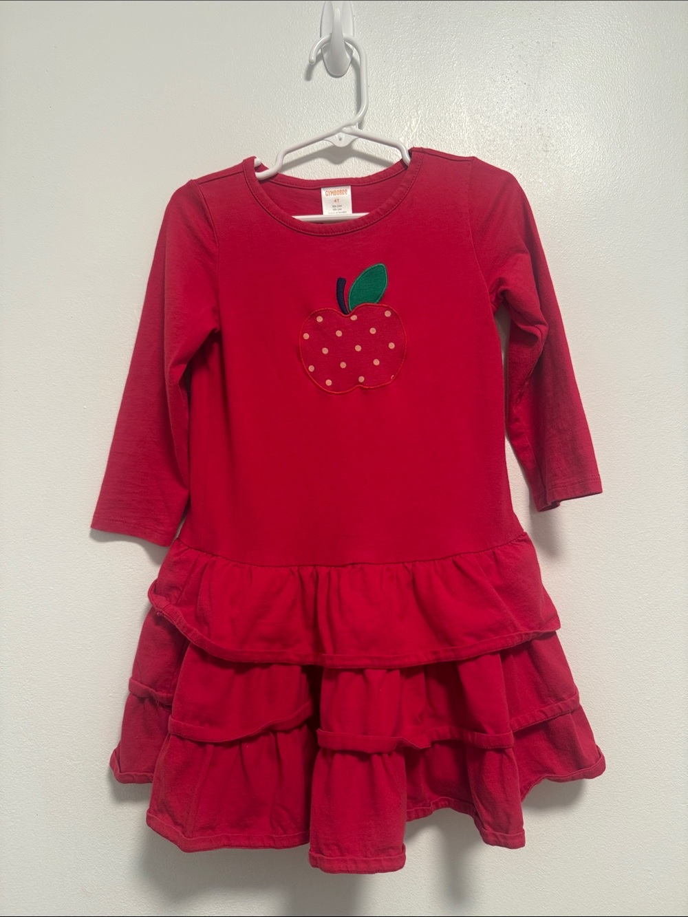Gymboree Red Apple Ruffle Dress